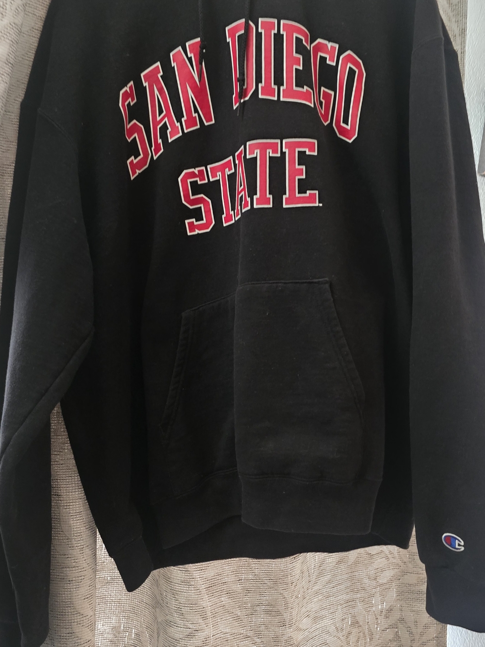 Champion San Diego State Black Pullover Hoodie